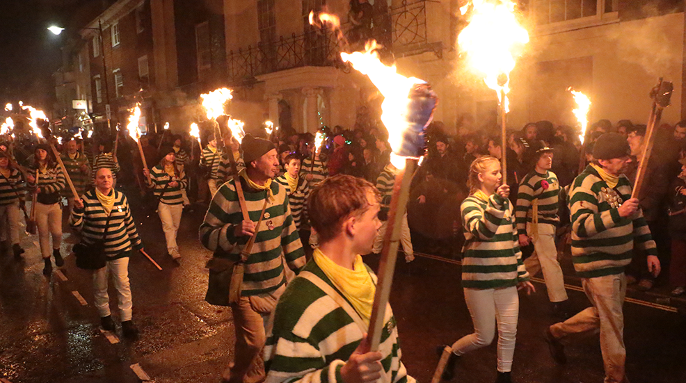 Bonfire night in Lewes